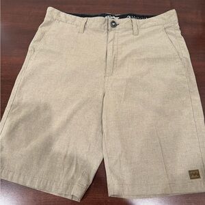 Billabong Crossfire Men’s Tan Flat Front Hybrid Shorts - size 29